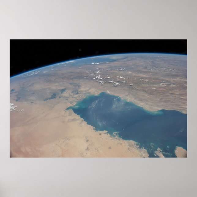 Tropical Blue Waters Of The Persian Gulf. Poster (Front)