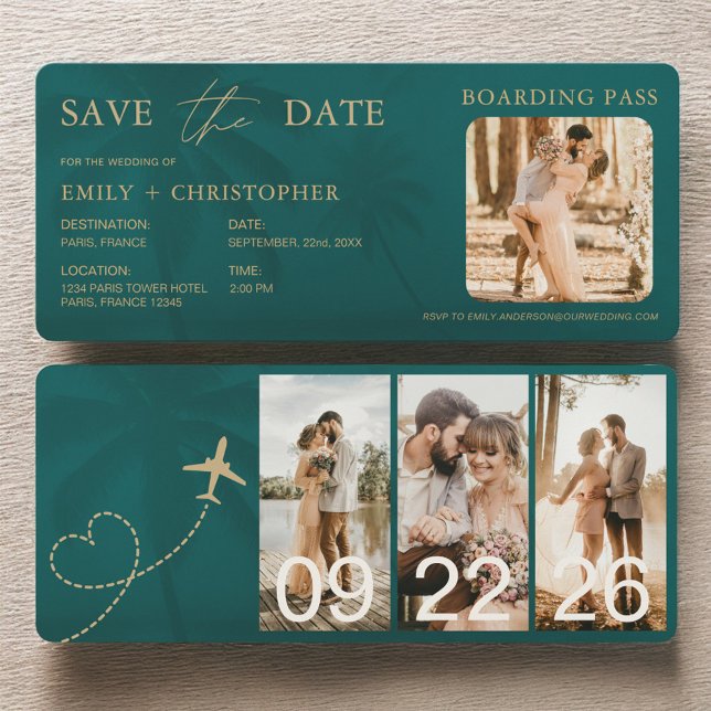 Tropical Boarding Pass Destination Plane Ticket (Creator Uploaded)