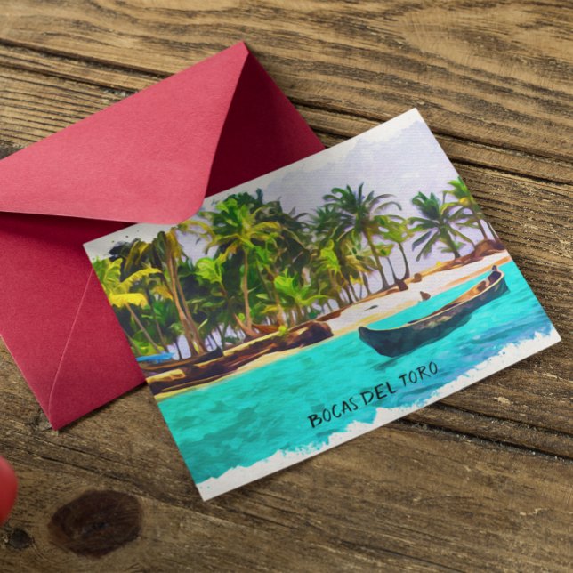 Tropical Bocas del Toro Panama  Postcard (bocas del toro panama postcard)