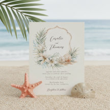 Tropical Boho Beach Crest Wedding