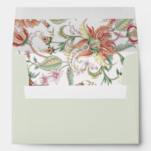 Tropical Boho Floral Pre-Printed Address 5x7 Envelope