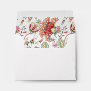 Tropical Boho Floral Pre-Printed Address RSVP Envelope