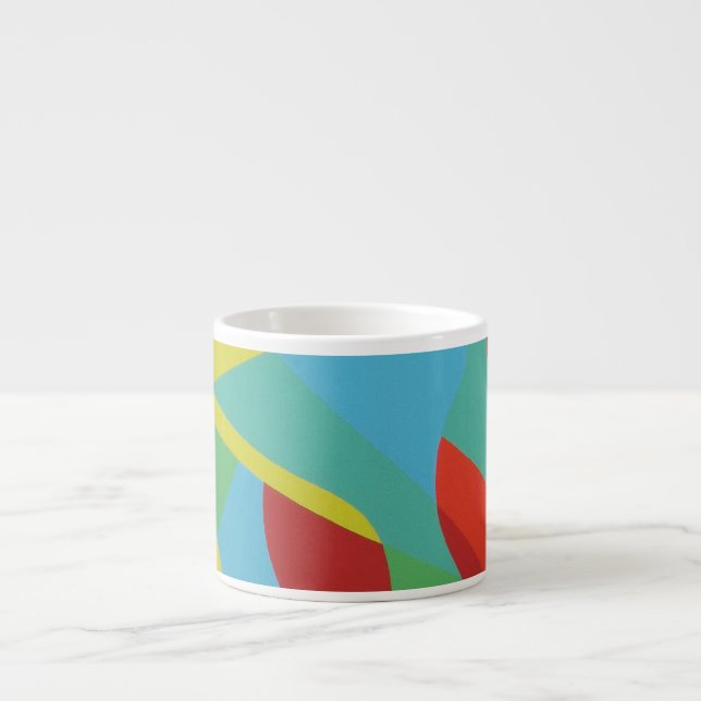 Tropical Bold Shapes Espresso Mug (Front)