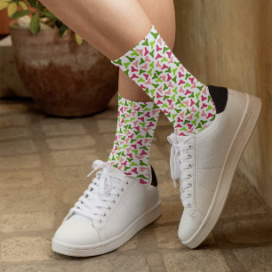 Tropical Boomerang Simple Pattern Socks