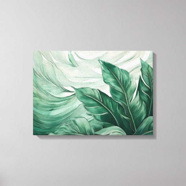 Tropical Botanical Bliss Canvas Print (Front)