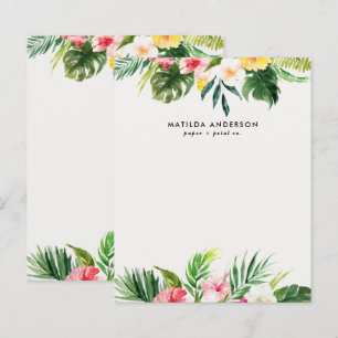 Tropical botanical floral green modern foliage