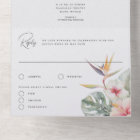 Tropical Botanical Flowers Destination Wedding