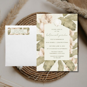 Tropical Botanical Garden Wedding Return Address