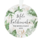 Tropical Botanical Mele Kalikimaka Christmas Photo