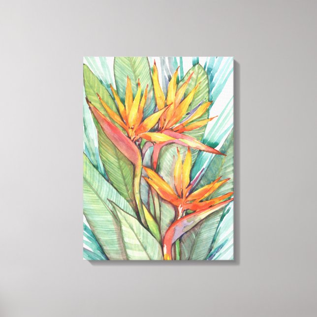 Tropical Botanical Paradise II Canvas Print (Front)
