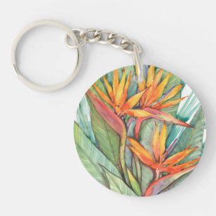 Tropical Botanical Paradise II Key Ring