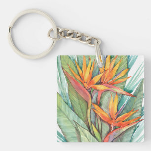 Tropical Botanical Paradise II Key Ring