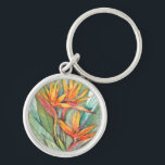 Tropical Botanical Paradise II Key Ring<br><div class="desc">Tropical Botanical Paradise II</div>