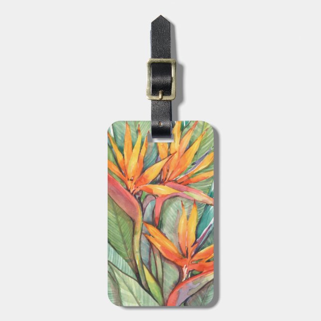 Tropical Botanical Paradise II Luggage Tag (Front Vertical)