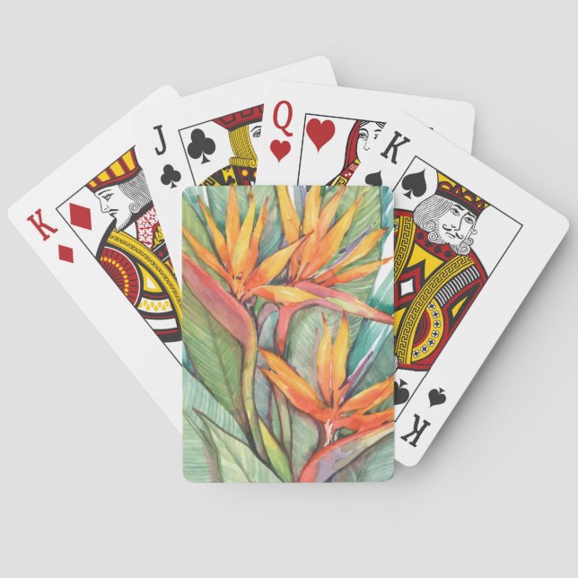 Tropical Botanical Paradise II Playing Cards (Back)