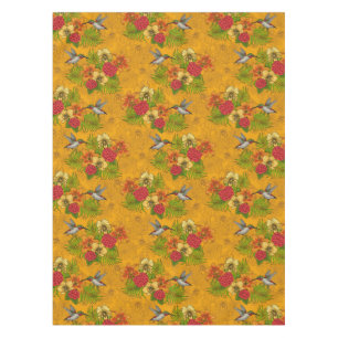 Tropical bouquet and hummingbirds 2 tablecloth