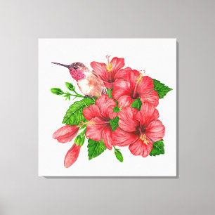 Tropical bouquet canvas print