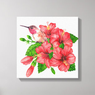 Tropical bouquet canvas print