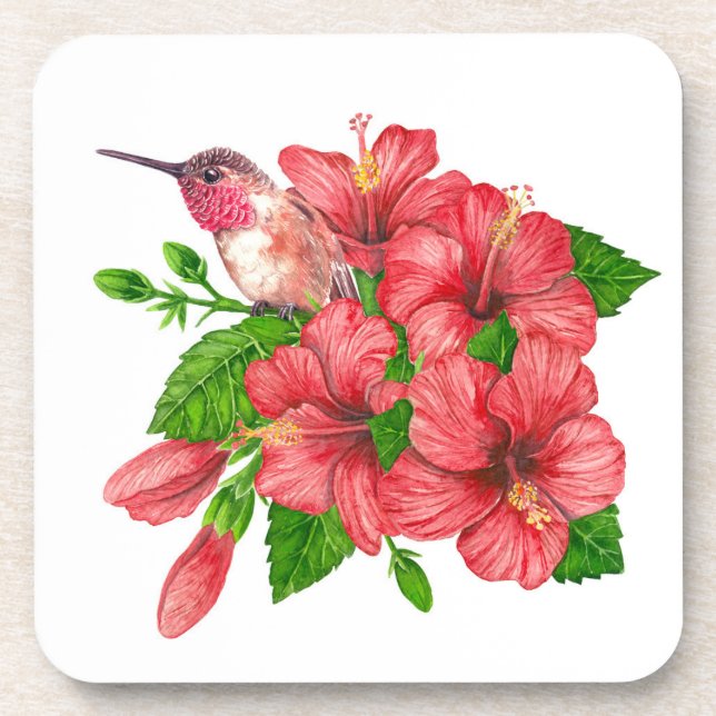 Tropical bouquet coaster (Front)