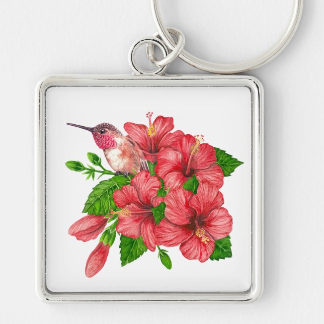 Tropical bouquet key ring (Front)