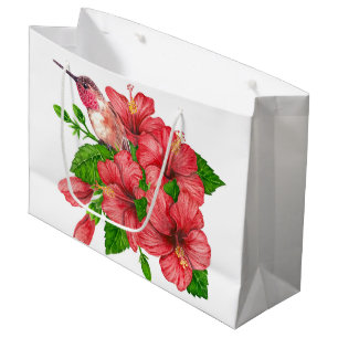 Tropical bouquet large gift bag