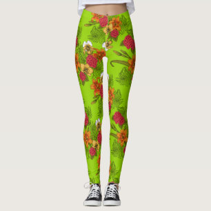 Tropical bouquet leggings