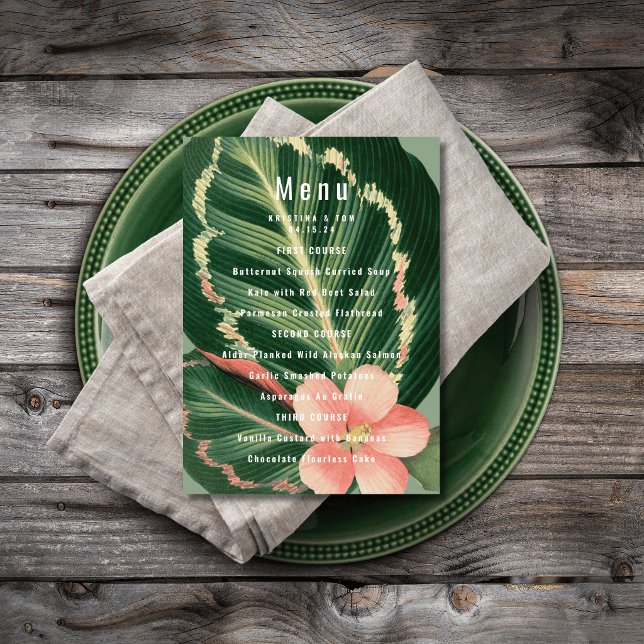 Tropical Bouquet Menu (Creator Uploaded)