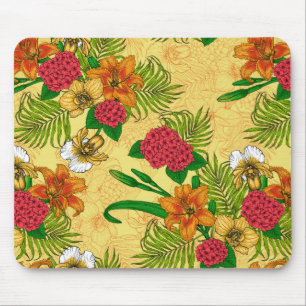 Tropical bouquet mouse mat