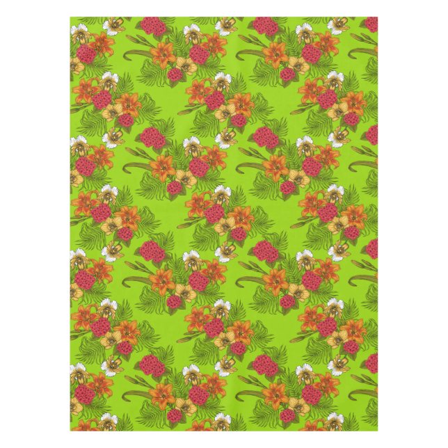 Tropical bouquet tablecloth (Front)