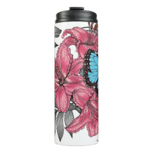 Tropical bouquet thermal tumbler