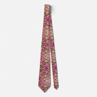 Tropical Breast Cancer Ribbon Tie