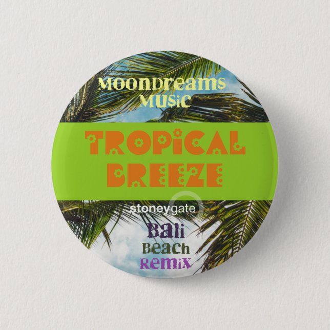 Tropical Breeze Bali Beach 6 Cm Round Badge (Front)