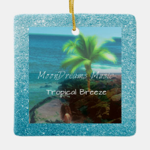 Tropical Breeze Ceramic Ornament