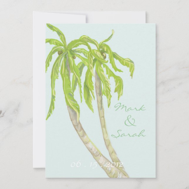 Tropical Breeze Invitation (Front)