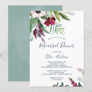 Tropical Breeze Rehearsal Dinner Invitation