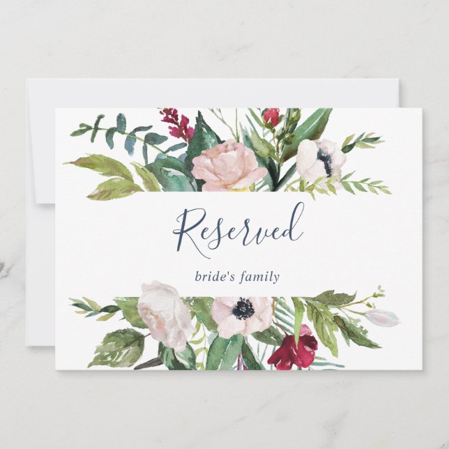 Tropical Breeze Reserved Sign (Front)