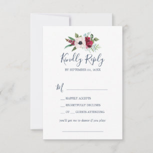 Tropical Breeze Song Request RSVP Card