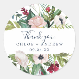 Tropical Breeze Thank You Favour Sticker
