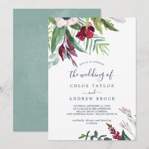 Tropical Breeze The Wedding Of Invitation