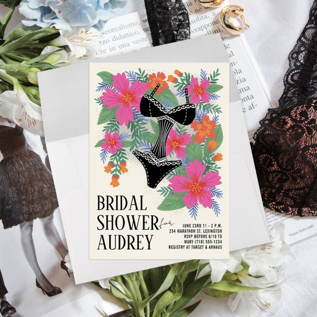 Tropical Bridal Lingerie Shower Invitation (Creator Uploaded)