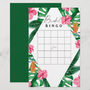 Tropical - Bridal shower bingo game