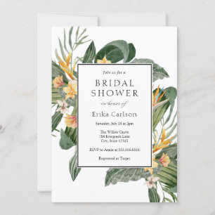 Tropical Bridal Shower Invitation