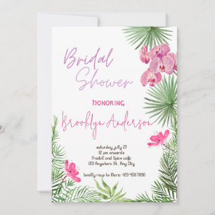 Tropical Bridal Shower Invitation