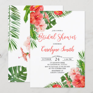 Tropical Bridal Shower Invitation