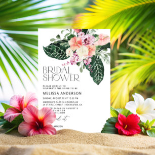 Tropical Bridal Shower Invitation
