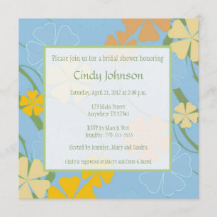 Tropical Bridal Shower Invitation - Custom Photo