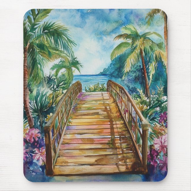 Tropical Bridge Mouse Mat (Front)