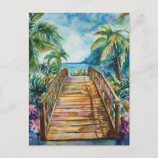 Tropical Bridge Postcard (Front)