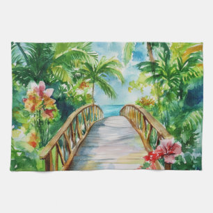 Tropical Bridge Tea Towel