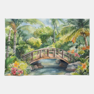 Tropical Bridge Tea Towel